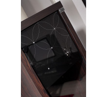 Одностворчатый шкаф витрина для посуды Мира MIRA-02 венге Одностворчатый шкаф витрина для посуды Мира MIRA-02 венге