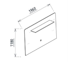 Часть мебельной стенки  для ТВ тумбы  (PESARO) PESR-15В Часть мебельной стенки  для ТВ тумбы  (PESARO) PESR-15В