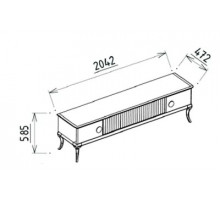 Тумба под ТВ Песаро (PESARO) PESR-15 Тумба под ТВ Песаро (PESARO) PESR-15