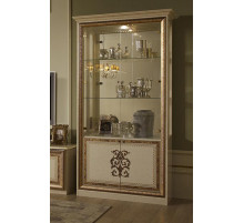 Шкаф-витрина двухдверный Анита (бежевый глянец)