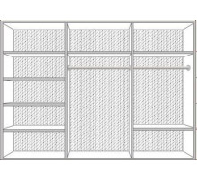 Шестистворчатый для одежды шкаф Катя (беж) Шестистворчатый для одежды шкаф Катя (беж)