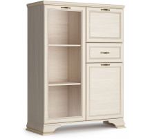 Шкаф низкий "тумба-витрина" Сиена (Бодега Белый) Шкаф низкий "тумба-витрина" Сиена (Бодега Белый)