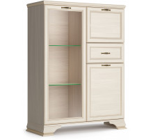 Шкаф низкий "тумба-витрина" Сиена (Бодега Белый) Шкаф низкий "тумба-витрина" Сиена (Бодега Белый)