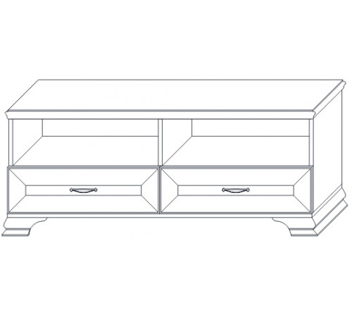 Тумба под ТВ 1 Сиена (Бодега Белый) Тумба под ТВ 1 Сиена (Бодега Белый)