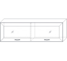 Полка навесная 2 1300 Сиена (Бодега Белый) Полка навесная 2 1300 Сиена (Бодега Белый)