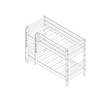 Детская кровать-чердак Соня Вариант-11 Детская кровать-чердак Соня Вариант-11