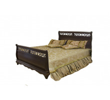 Двуспальная кровать Оскар ММ-216-02/16 (орех)