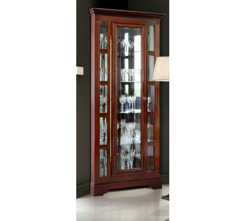 Шкаф с витриной Полонез угловой ММ-174-01У/01 (черешня) Шкаф с витриной Полонез угловой ММ-174-01У/01 (черешня)