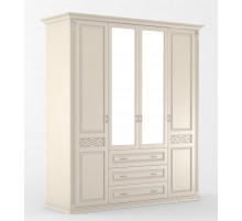 Четырехстворчатый шкаф для одежды Верона MUR-102-04 st с зеркалом Четырехстворчатый шкаф для одежды Верона MUR-102-04 st с зеркалом