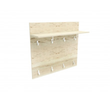 Настенная вешалка для одежды ПМ-10 Мале с полкой Настенная вешалка для одежды ПМ-10 Мале с полкой