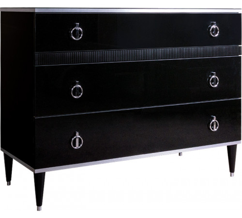 Комод для белья с планкой Rimini Solo РМКМ-3 (s) (черный) Комод для белья с планкой Rimini Solo РМКМ-3 (s) (черный)