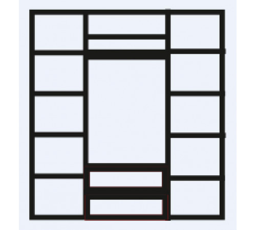 Четырехстворчатый шкаф для одежды с зеркалом Венеция ВНШ1/41 (дуб седан) Четырехстворчатый шкаф для одежды с зеркалом Венеция ВНШ1/41 (дуб седан)
