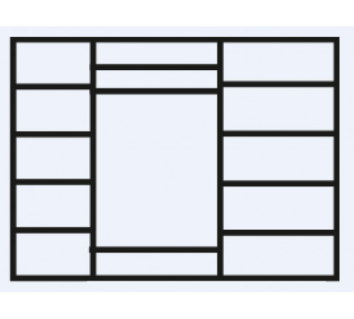 Пятистворчатый шкаф для одежды Венеция ВНШ2/5 (дуб седан) Пятистворчатый шкаф для одежды Венеция ВНШ2/5 (дуб седан)