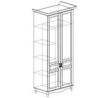 Двухдверный шкаф для одежды Прованс 401 Двухдверный шкаф для одежды Прованс 401