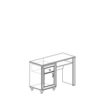 Стол туалетный Афины 363 кремовый белый