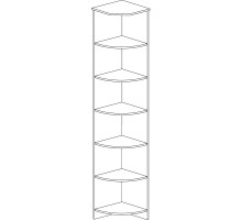 Стеллаж угловой Инна 618 темный Стеллаж угловой Инна 618 темный