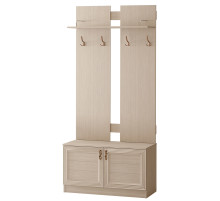 Вешалка с тумбой для прихожей Лира 58 светлая Вешалка с тумбой для прихожей Лира 58 светлая